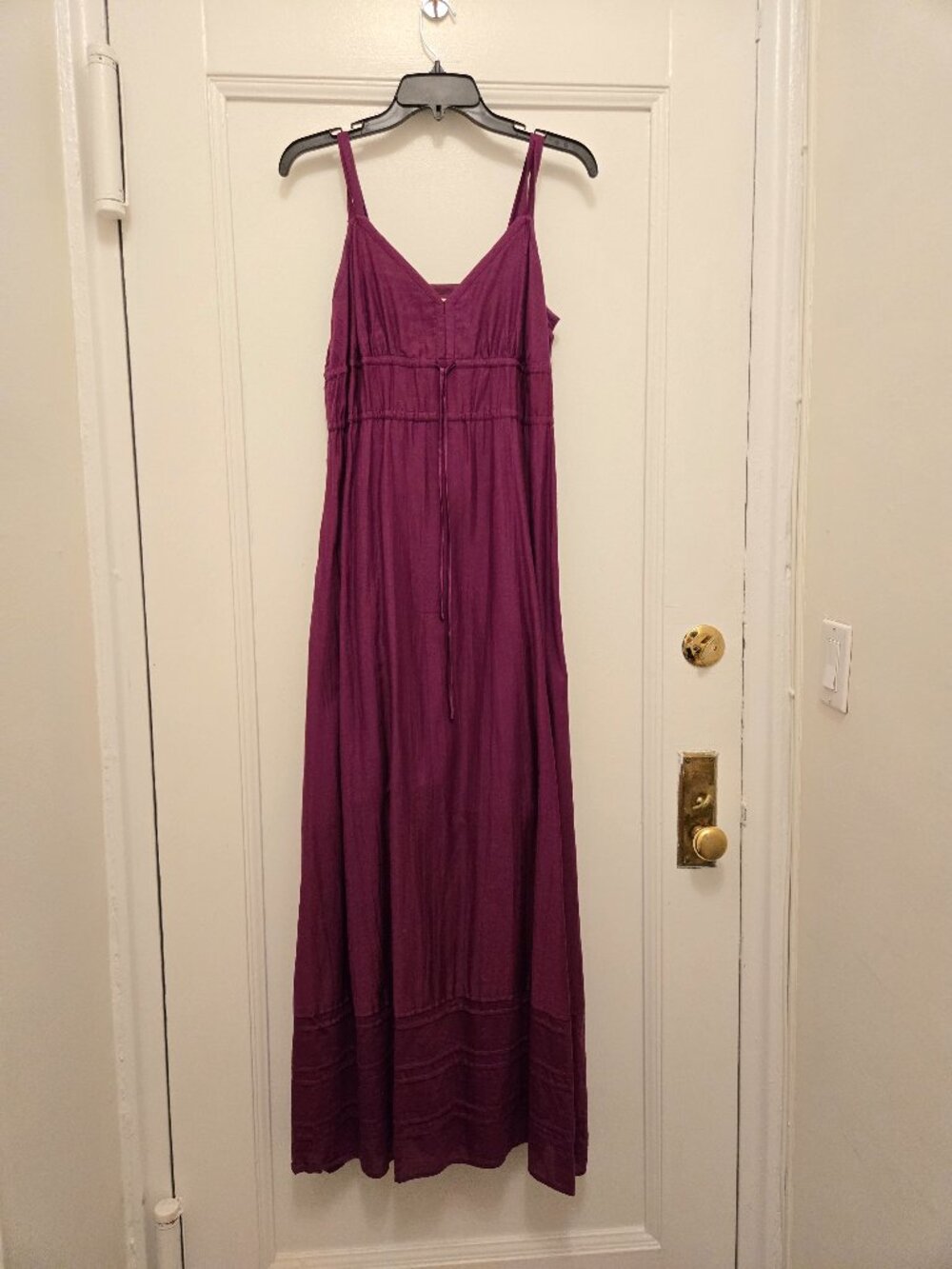 Banana Republic: Plum Purple Maxi Cotton Summer Dress